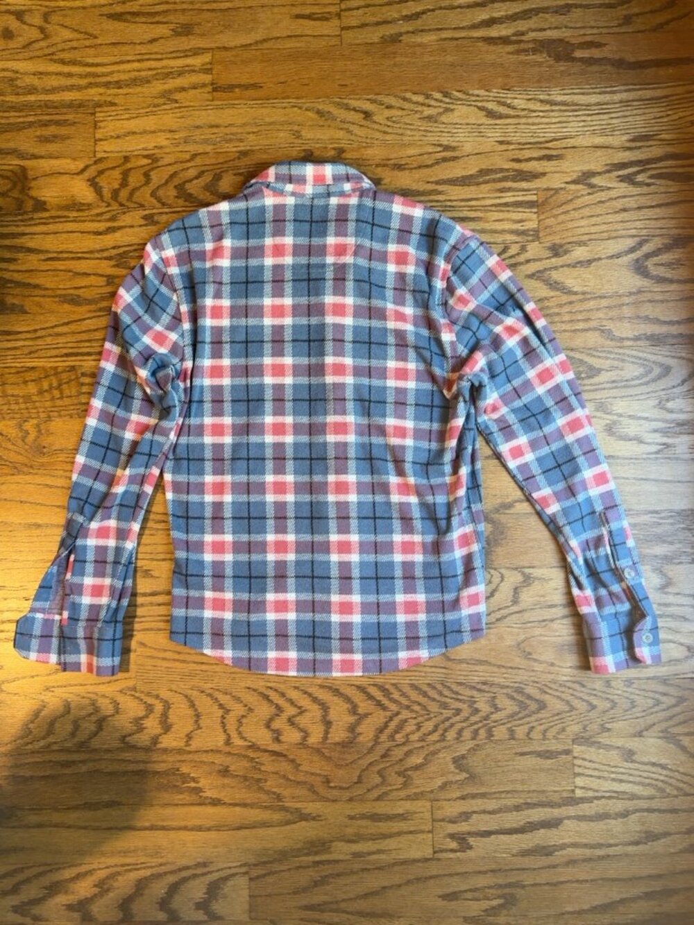 johnnie-O Top Shelf Plaid Button Down Shirt S Blue Red Stretch - Picture 3 of 7